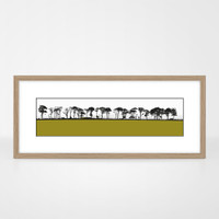 Jacky Al-Samarraie Northumberland Landscape Print - Green