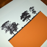 Jacky Al-Samarraie Ilkley Square Landscape Print Orange