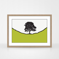 Jacky Al-Samarraie Landscape Print - Sycamore Gap