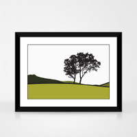 Jacky Al-Samarraie Landscape Print Braemar - Green