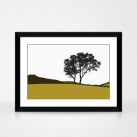 Jacky Al-Samarraie Landscape Print Braemar - Mustard