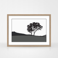 Jacky Al-Samarraie Landscape Print Braemar - Grey