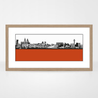 Jacky Al-Samarraie Landscape Print Liverpool Skyline