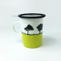 Landscape mug and tea filter