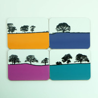 Landscape coaster set by Jacky Al-Samarraie