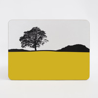 Landscape placemat - Grasmere Lake District. Citrus.