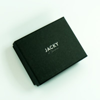 Luxury black gift boxes available to buy separately.