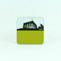 Coaster of Norwich Castle by Jacky Al-Samarraie in green.
