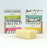 Four fragranced organic soap bars - The Art Rooms