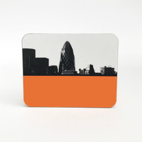 Jacky Al-Samarraie Gherkin drinks coaster.