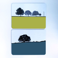 Landscape placemat set by Jacky Al-Samarraie