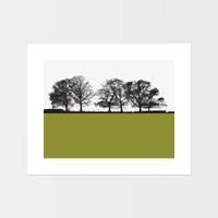 Landscape print of Keswick in the Lake District by designer Jacky Al-Samarraie.