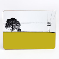 Jacky Al-Samarraie Melamine Table Mat Yeadon Leeds Landscape