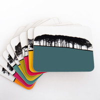 Jacky Al-Samarraie Melamine Coaster Set of British Landscapes