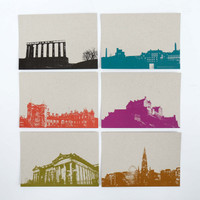 Jacky Al-Samarraie Set of 12 Edinburgh Postcards