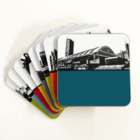 Jacky Al-Samarraie Manchester Cityscape Drinks Coaster Set