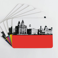 Jacky Al-Samarraie Liverpool Cityscape Table Mat Set