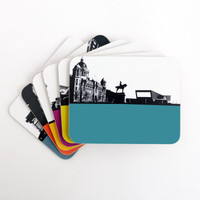 Jacky Al-Samarraie Liverpool Cityscape Coaster Set Two