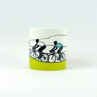 Jacky Al-Samarraie Cycling Bone china mug