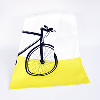 Jacky Al-Samarraie Bicycle Front View Cotton Tea Towel Citrus