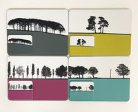 Jacky Al-Samarraie Landscape Table mat & matching coaster Offer Pack 7