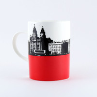 Liverpool skyline bone china mug by Jacky Al-Samarraie - Second