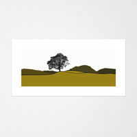 Landscape print of Grasmere in the Lake District, UK by designer Jacky Al-Samarraie.