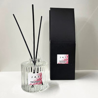 JAY Pomegranate Ribbed Glass Reed Diffuser by Jacky Al-Samarraie