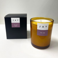 JAY Hops & Herb Ribbed Glass scented candle by Jacky Al-Samarraie
