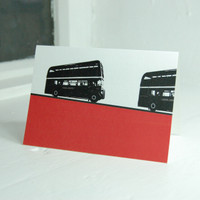 Jacky Al-Samarraie London Bus Greeting Card