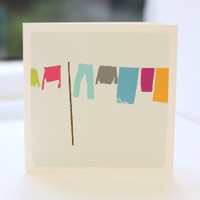 Jacky Al-Samarraie Washing Line Greeting Card