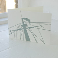 Jacky Al-Samarraie Royal Yacht Mast Letterpress Greeting Card