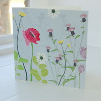 Jacky Al-Samarraie Poppy Greeting Card