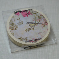 Jacky Al-Samarraie Vintage Style Bird Drink Coaster Set