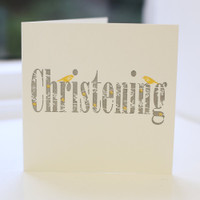 Jacky Al-Samarraie Christening Letterpress Greeting Card