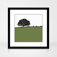 Landscape print of Avoca, County Wicklow, Ireland by designer Jacky Al-Samarraie.