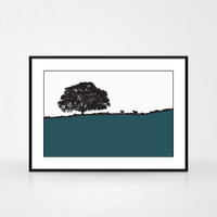 Jacky Al-Samarraie Avoca - Landscape Print