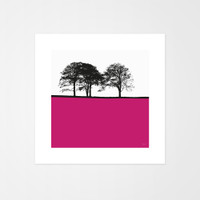 Landscape print of West Bretton, West Yorkshire by designer Jacky Al-Samarraie.