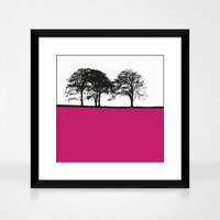 Landscape print of West Bretton, West Yorkshire by designer Jacky Al-Samarraie.