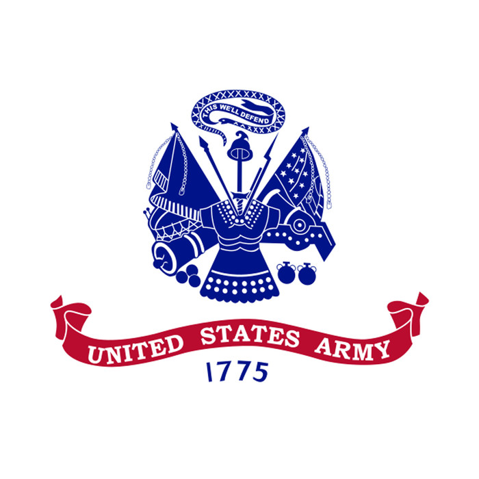 US Army Flags Illustration