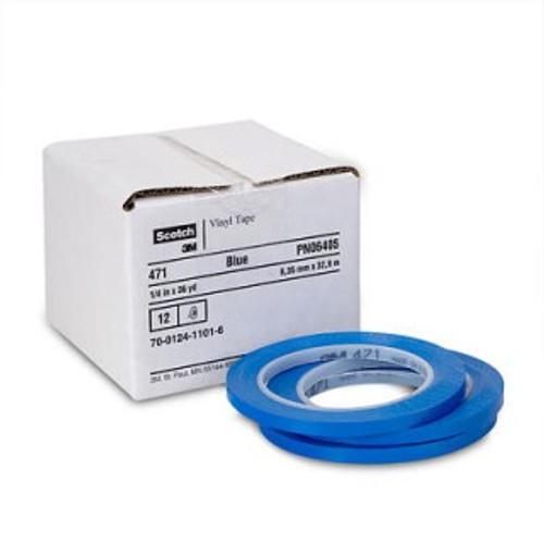 1 RL. 1/4" BLUE FINE LINE TAPE (12/CS)