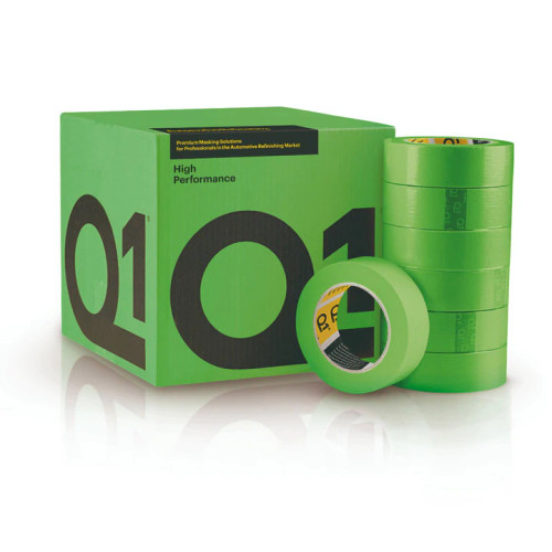 Q1® HPG118 High Performance Green Masking Tape, 55 m x 18 mm, 130 um THK, Green, 48/case