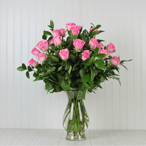 Two Dozen Pink Roses