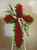 Red Rose and Orchids Cross Sympathy Flowers Midwood Flower Shop | Charlotte Florist Delivery Service