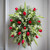 Red & White Standing Spray
