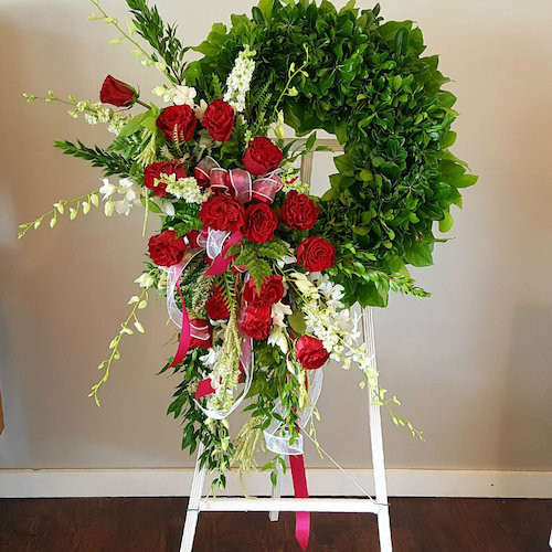 Eternal Rose Wreath | Midwood Flower Shop | Charlotte Florist Delivery