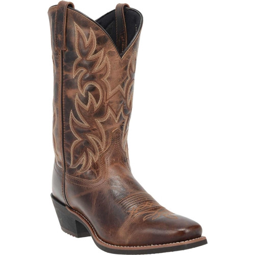 Laredo Men's Hamilton Genuine Leather Square Toe Boots - Tan