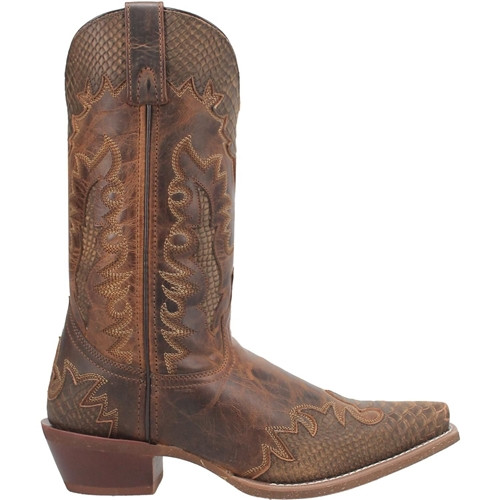 Brown Python Print Cowboy Boots | Laredo | Leather Bound NJ