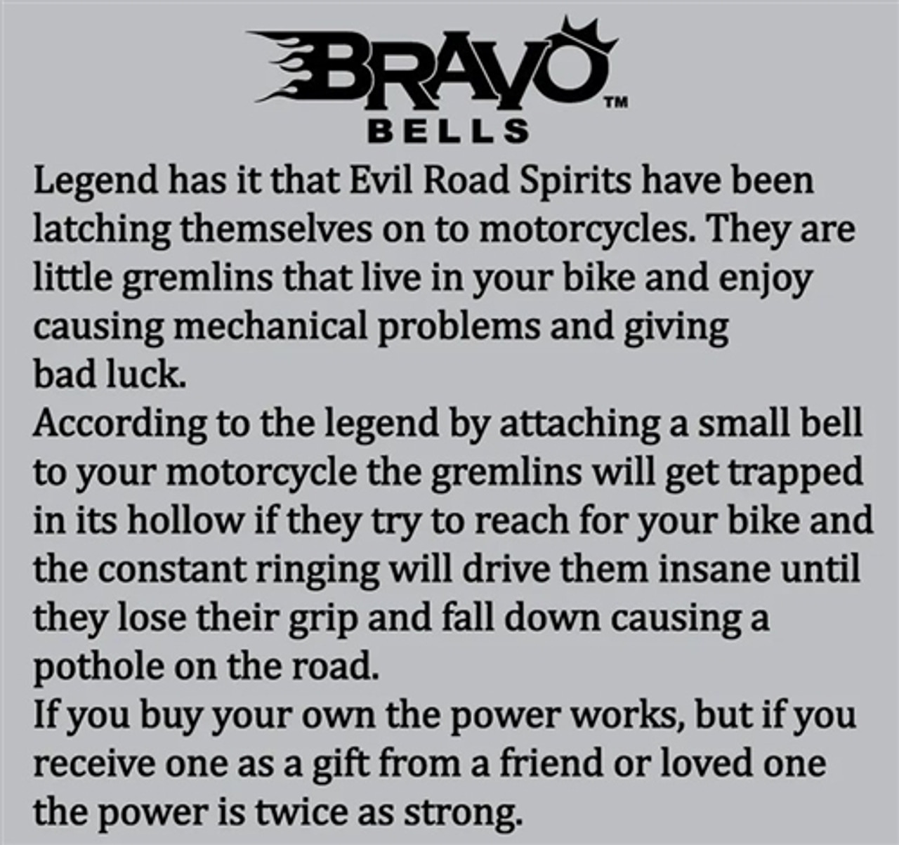 Motorcycle Angel Bravo Bells Made In USA Ride Bell, Biker Gift, Good Luck Charm