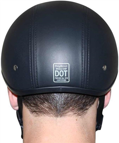 dot approved baseball cap motorcycle helmets D.O.T. Daytona Skull Cap- W/ Purple Rose Helmet S Added Perks Vintage Open Face Motorcycle Helmet